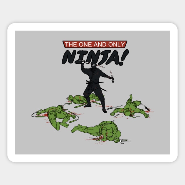The Real Ninja Sticker by pigboom